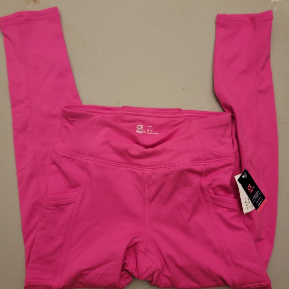 GAP Fit Bright Pink Sport Leggings (Girls)